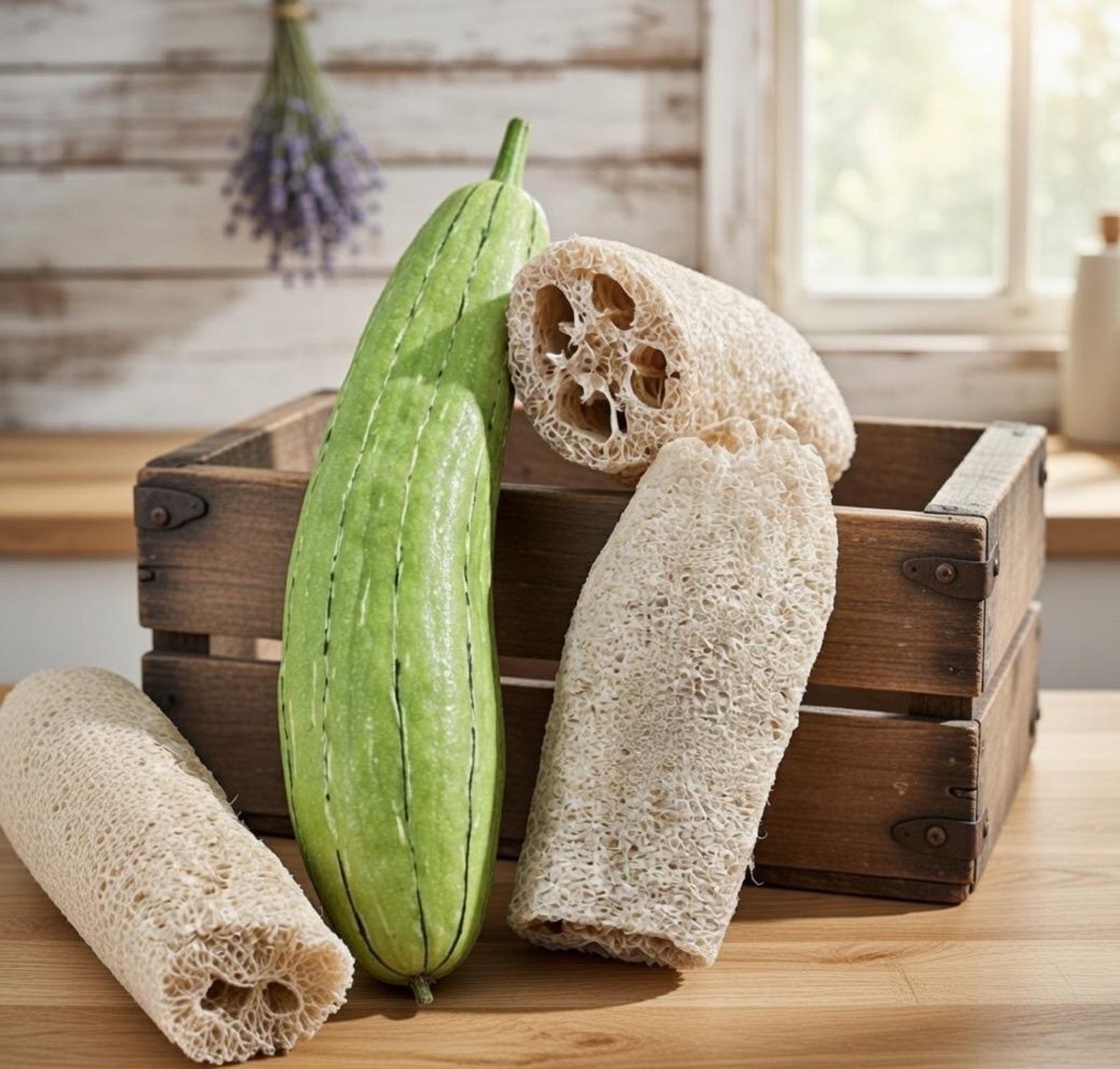 Luffa Acutangula Sponge Angled Chinese Okra Ridged Gourd Sinkwa Silky ...