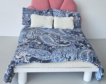 1:6 Scale Dollhouse Shell Bed Pattern | Luxury Upholstered Miniature Furniture (PDF Download)