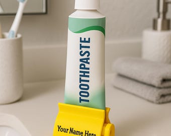 Tube Squeezer – Toothpaste & Cream Key – 3D Printed Tool – Personalizable Holder – Eco-Friendly Reusable Dispenser