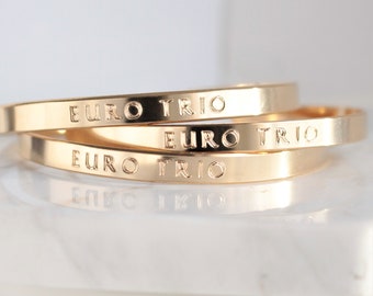 Personalized Custom Engraved Bracelet, Personalized Bangle, Custom Bangle, Inspirational Personalized Cuff, Personalized Bracelet Jewelry