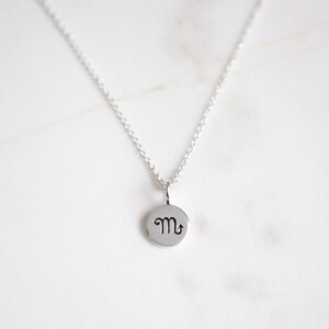 Zodiac Necklace, Astrology Jewelry Gift, Aquarius, Pisces, Aries, Taurus, Gemini, Cancer, Leo, Virgo, Libra, Scorpio, Sagittarius, Capricorn