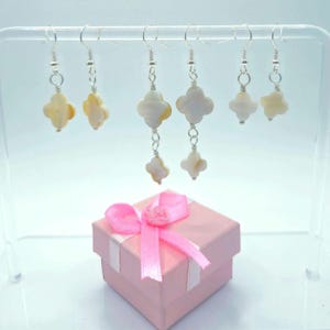 Clover Earring FREE Gift Box + GWPs Alhambra Drop Earring Quatrefoil Mother of Pearl Dangle Earring MOP Four-Leaf Generational Gift Sister