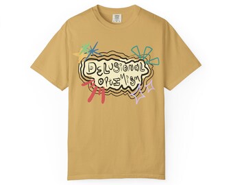 Delusional Optimism T-shirt | Abstract Doodle Graphic