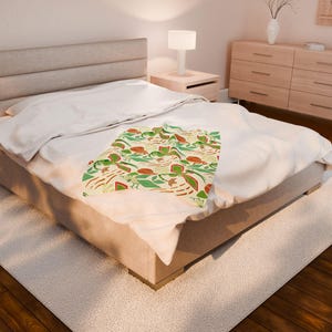 Flygon Velveteen Plush Blanket, Pokemon Cozy Throw, Trapinch Vibrava Pokemon Bedding, Gift for Pokemon Lovers, Pokemon Throw Blanket image 6