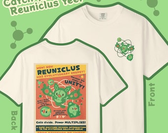 Pokemon Reuniclus T-Shirt, Reuniclus Evolution Tee, Pokemon Fan Gift, Science Theme Tee, Pokemon Apparel, Psychic Type Clothing, Solosis