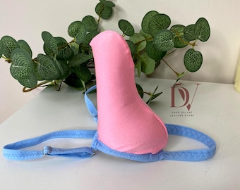 Men's Pouch Thong, Stretchy Spandex Lingerie, Handmade Sissy panty