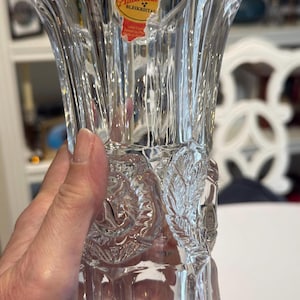 Vintage Anna Hütte Bleikristall lead crystal vase, made in Germany, circa 1970’s
