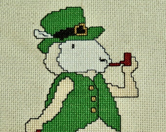 Leprechaun Woolikin Cross Stitch Pattern