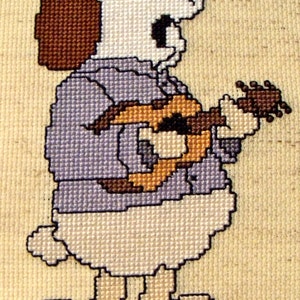 Teddy Liverwool Mersey Bleat Singer Cross Stitch Pattern