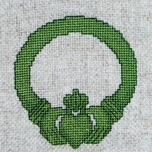 Claddagh Cross Stitch Pattern