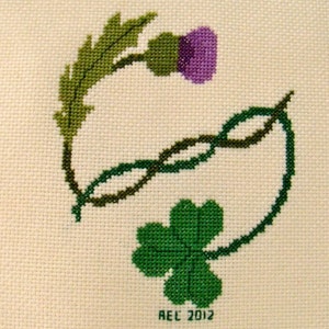 Thistle & Shamrock Cross Stitch Pattern