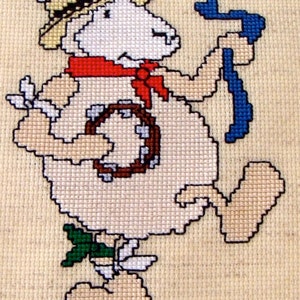 Trevor Muttonhead Morris Dancer Cross Stitch Pattern