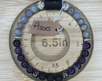 Pulsera de cristal del zodíaco - Piscis