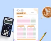Editable Monthly Budget Plan Binder | Biweekly Budget Sheets, Bill Tracker, Savings & Debt Planner | Printable Organizer
