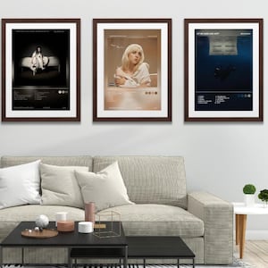Digital Artwork | Set Of 3 | Billie Eilish | Album Art Poster