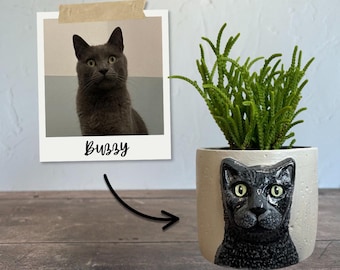 Personalised Cat Planter | Pet Lover Gift