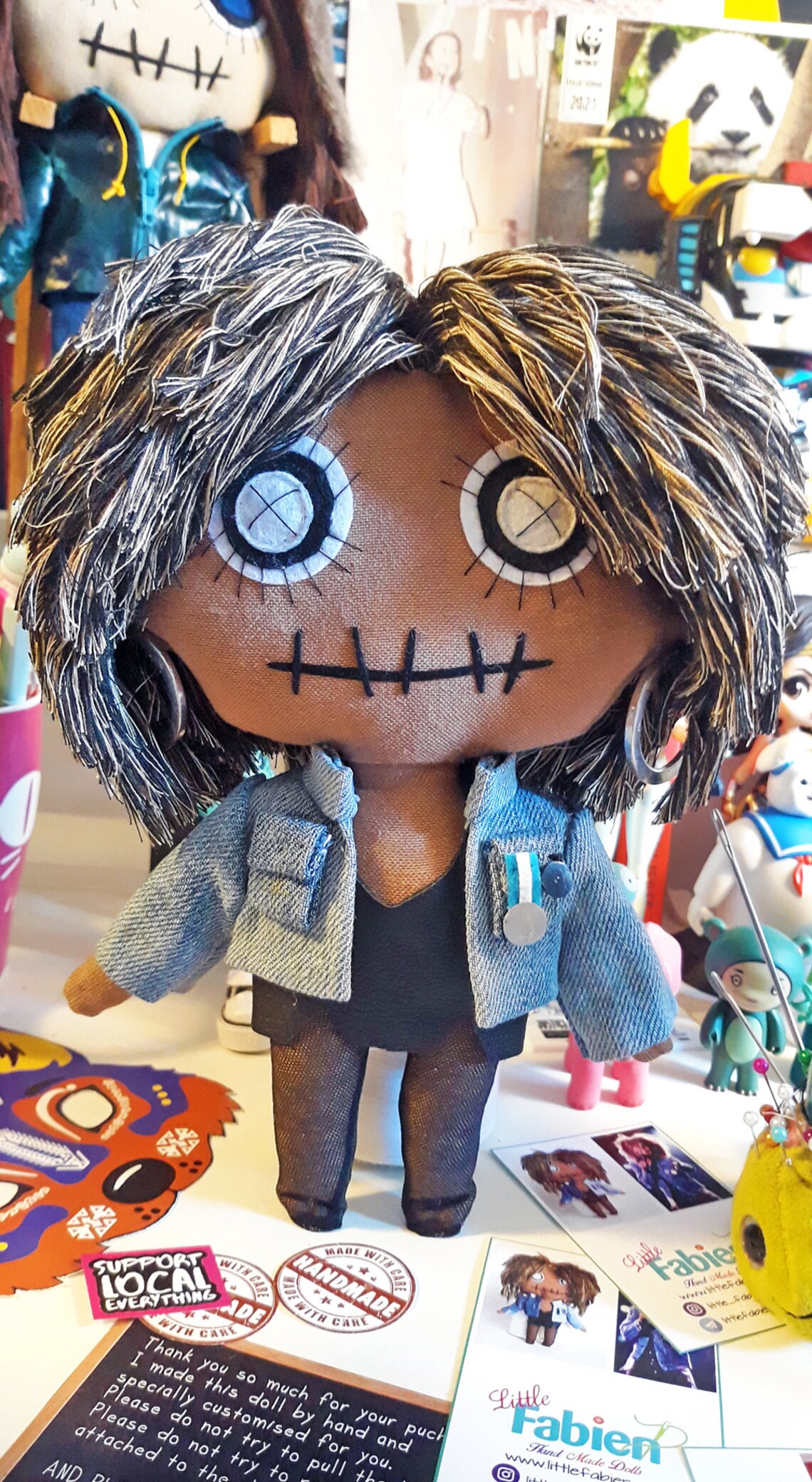 Tina Turner Doll, Tina Turner Rag Doll, Tina Turner Collectibles, Cloth