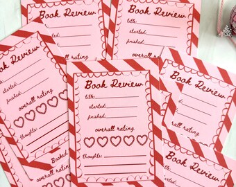 Paquete de tarjetas de reseñas de libros