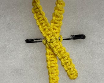 Endometriosis awareness ribbon pin