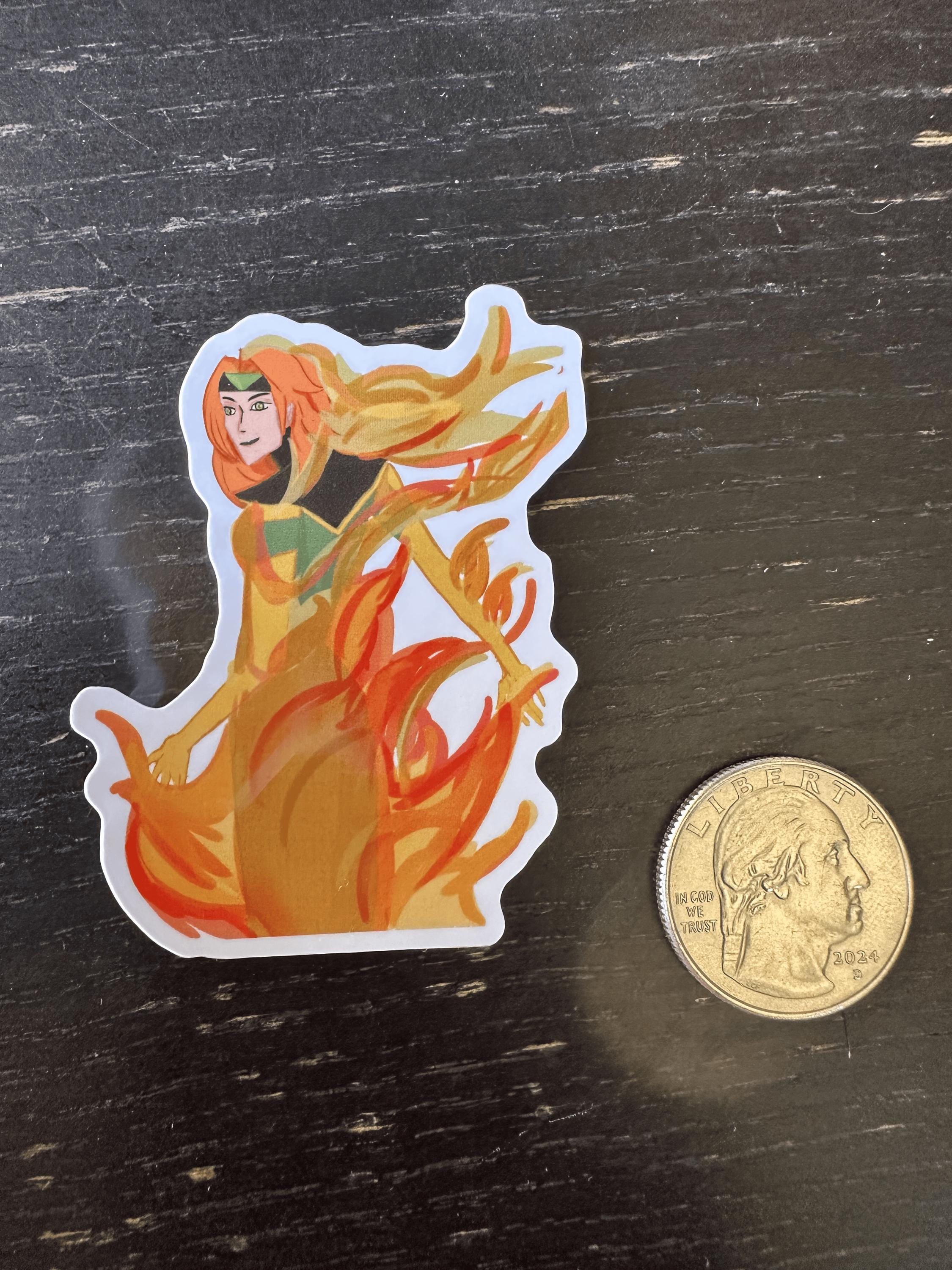 Jean Grey X-men Vinyl Sticker - Etsy