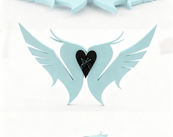 Pingente Lovebirds inspirado em Illenium Excision | Arte de parede para festivais de música eletrônica