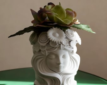 Vaso Mãe Natureza / Vaso de Jardinagem / Decoração de Plantas de Interior Elegante e Luxuosa