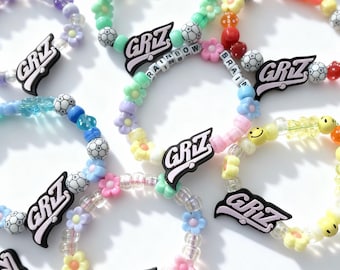GRiZ Kandi Bracelets / Handmade Rave Bracelets / EDM Dubstep Festival Beaded Bracelet