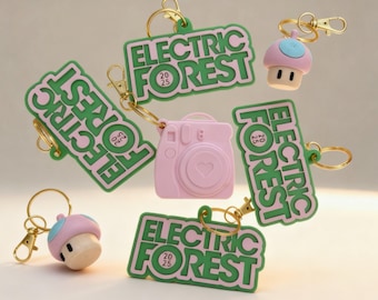 Electric Forest Fam | Pacote de Chaveiros Rave Fam para a Família