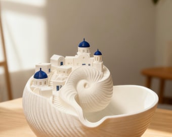 Santorini Catchall | Tigela em forma de chave com conchas costeiras
