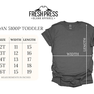 Gildan 5000 Blank Shirt Heavy Cotton – Plain Tees for Printing | Unisex Adult, Youth & Toddler Tees | T-Shirt Bulk Wholesale | 5100P 5000B bild 8