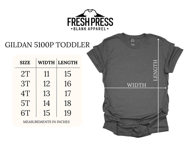 Gildan 5000 Blank Shirt Heavy Cotton – Plain Tees for Printing | Unisex Adult, Youth & Toddler Tees | T-Shirt Bulk Wholesale | 5100P 5000B bild 8