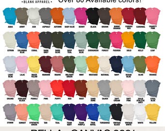 Bella Canvas Adult Unisex 3001 Wholesale Blank Shirt, Perfect For Embroidery, DTF/DTG Printing Shirts, Crafters, Screen Printers, HTV Vinyl