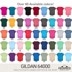 Gildan 64000 Blank Shirts, Perfect For Embroidery, DTF/DTG Printing Shirts, Crafters, Screen Printing, Vinyl, Adult & Youth Sizes