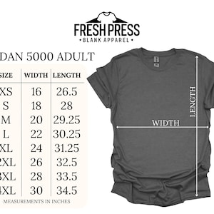 Gildan 5000 Blank Shirt Heavy Cotton – Plain Tees for Printing | Unisex Adult, Youth & Toddler Tees | T-Shirt Bulk Wholesale | 5100P 5000B bild 6