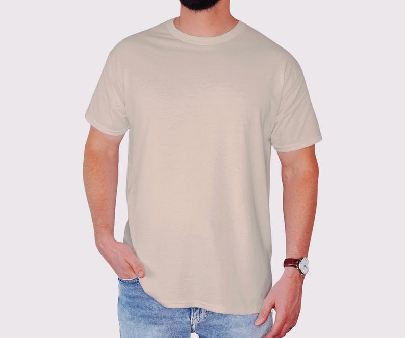 Gildan 5000 Blank Shirt Heavy Cotton – Plain Tees for Printing | Unisex Adult, Youth & Toddler Tees | T-Shirt Bulk Wholesale | 5100P 5000B bild 4