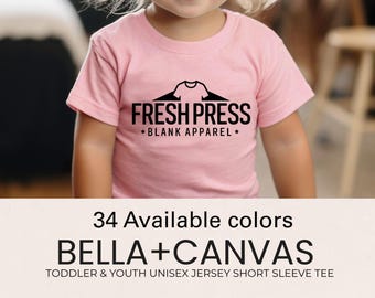 Bella Canvas Kids Toddler & Youth Blank Shirts - 34 Colors Available Style 3001T and 3001Y