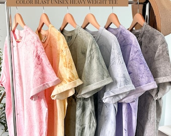 Comfort Colors 1745 Shirt | Garment Dyed Heavyweight Cotton Tee | Unisex Soft Blank T-Shirt for Printing or Embroidery Adult and Youth Sizes