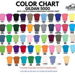 Gildan 5000 Blank Shirt Heavy Cotton – Plain Tees for Printing | Unisex Adult, Youth & Toddler Tees | T-Shirt Bulk Wholesale | 5100P 5000B bild 3