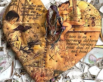 Storybook quilted heart
