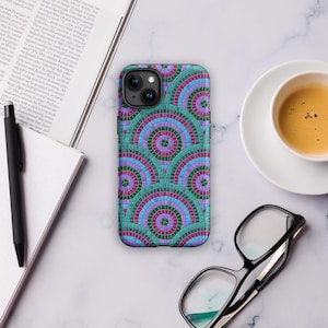 Bright Mosaic iPhone Case | Tough Protective Phone Cover | Colorful Geometric Design
