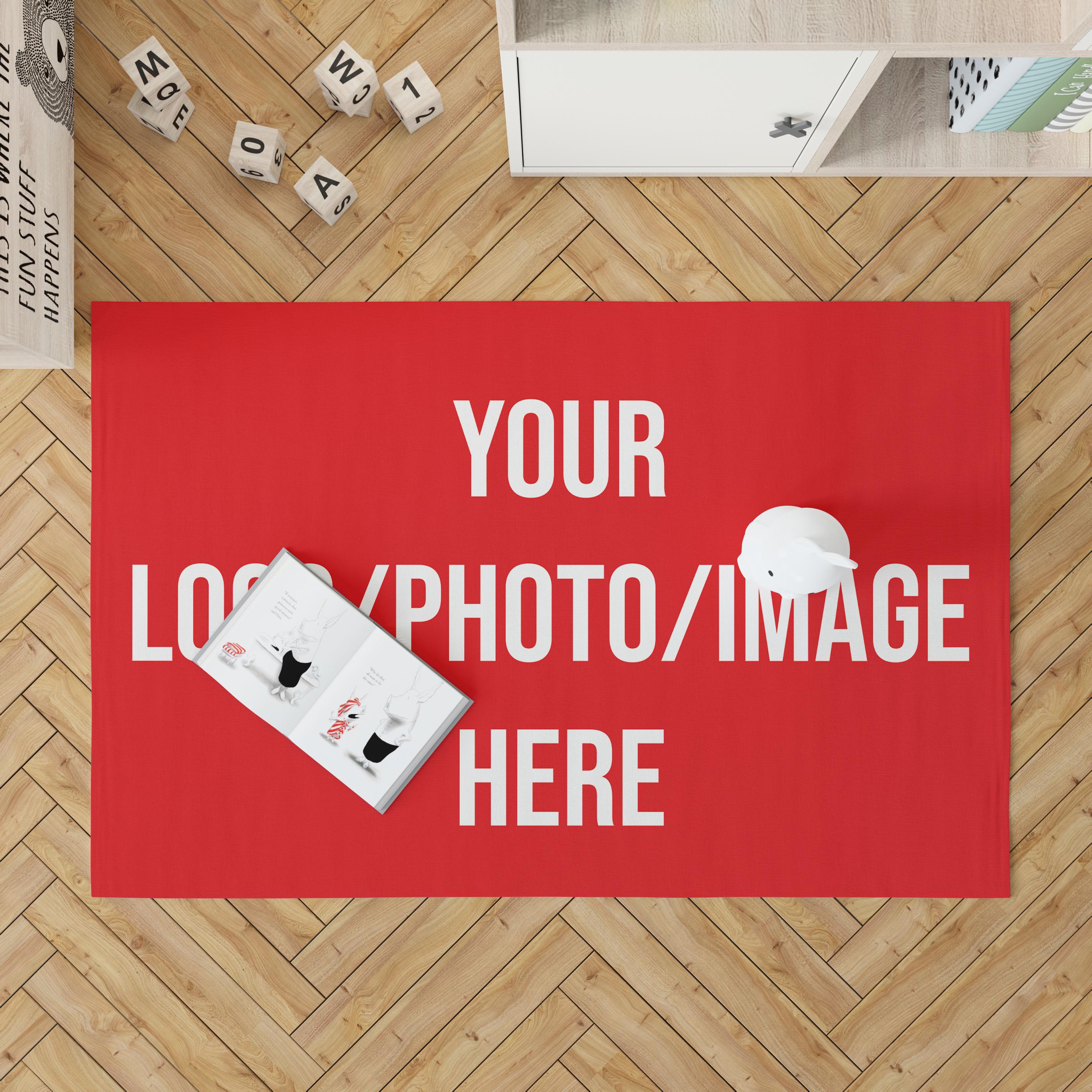 Custom Photo Logo Rug, Personalized Step Rug, Modern Hallway or Door ...