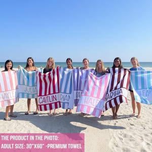 Personalized Beach Towels, Monogrammed Beach Towel, Custom Beach Towel, Bridesmaid Towel, Girls Trip Towel, kids pool towel