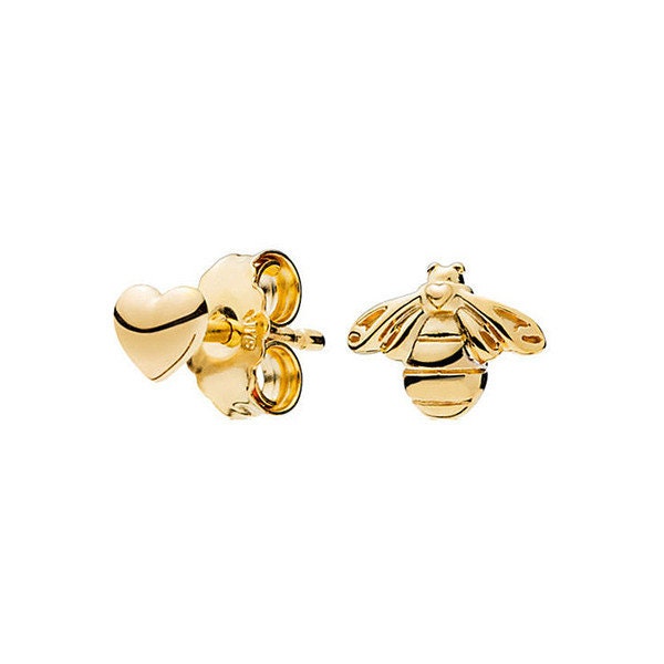 Tiny Bee Earrings Minimalist Jewelry Bumble Bee Honey Bee Hive