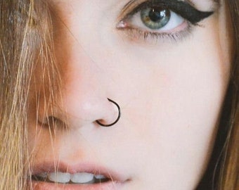 No-Piercing-Lip Rings or Nose Ring No Pierce Earring Jewelry Body Jewelry Faux Lip Ring Steampunk BOHO Tribal Fashion Ladies Gifts Fashion