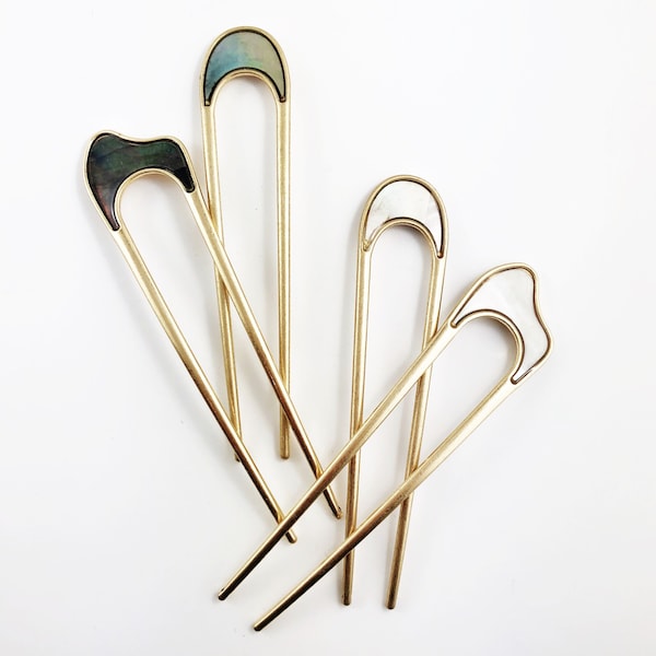 Horseshoe U Metallic Hair Pin, Copper Hair Bun Holder,  Hair Fork, U Shaped Hair Pin, Hair Accessory