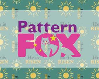 He is Risen Easter pattern