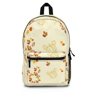 Autumn Floral Backpack: Stylish Fall School Bag