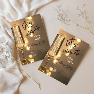 Birthday Invitation Template | Editable Digital Invite | Instant Download PDF | Canva Link | Party Invitation DIY