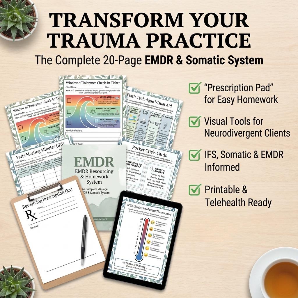 EMDR Therapy Worksheets | Trauma Resourcing, IFS Parts (PDF Download ...