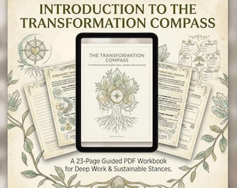 Transformatiekompas werkboek | Somatic healing, grenzen, schaduwwerk (pdf)